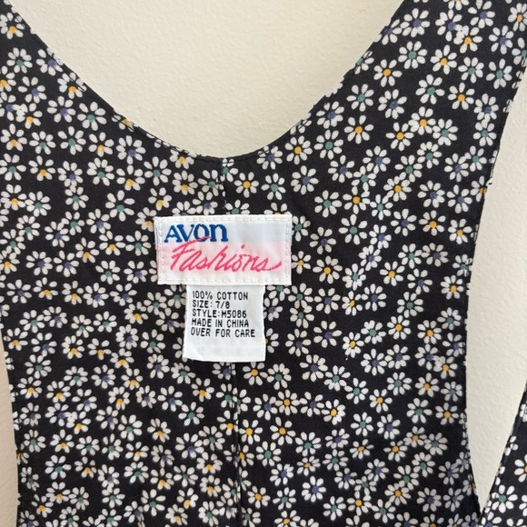 Vintage Avon Fashions Floral Jumper Dress - Picture 5 of 8